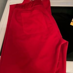 Figs pop red Livingston pants